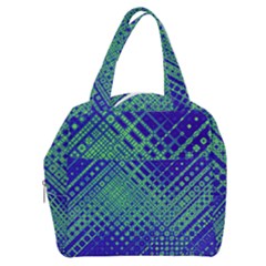 Blue Green Tiling  Boxy Hand Bag by lujastyles