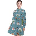 Fashionable Office Supplies Long Sleeve Chiffon Shirt Dress View1