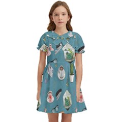 Fashionable Office Supplies Kids  Bow Tie Puff Sleeve Dress by SychEva