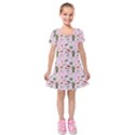 Office Time Kids  Short Sleeve Velvet Dress View1