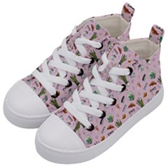 Office Time Kids  Mid-top Canvas Sneakers by SychEva