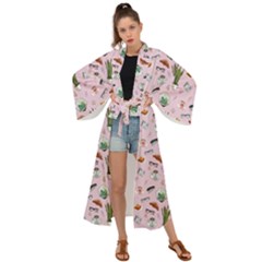 Office Time Maxi Kimono by SychEva