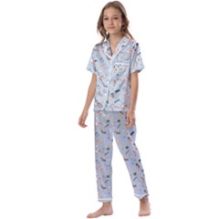 Office Kids  Satin Short Sleeve Pajamas Set by SychEva