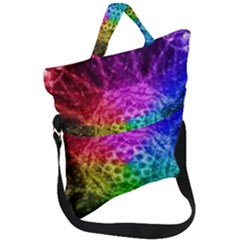 Fractal Design Fold Over Handle Tote Bag by Sparkle