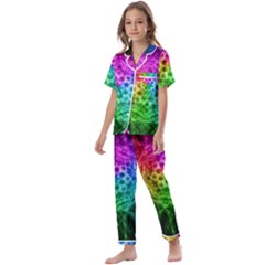 Fractal Design Kids  Satin Short Sleeve Pajamas Set