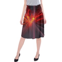 Fractal Midi Beach Skirt by Sparkle