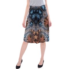 Fractal Midi Beach Skirt by Sparkle