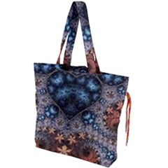 Fractal Drawstring Tote Bag by Sparkle