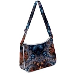 Fractal Zip Up Shoulder Bag by Sparkle