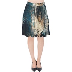 Fractal Velvet High Waist Skirt by Sparkle