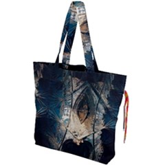 Fractal Drawstring Tote Bag by Sparkle