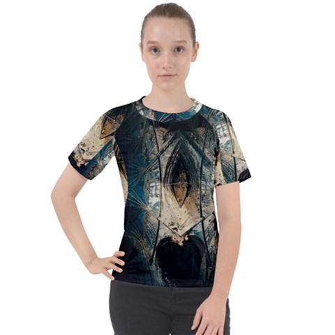 Fractal Women s Sport Raglan Tee by Sparkle