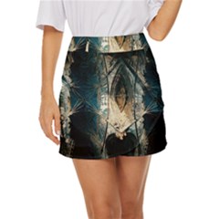 Fractal Mini Front Wrap Skirt