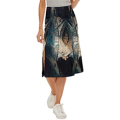 Fractal Midi Panel Skirt