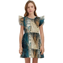 Fractal Kids  Winged Sleeve Dress