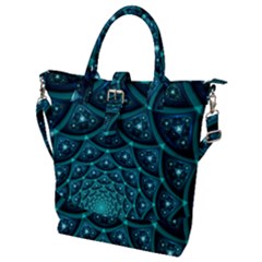 Fractal Buckle Top Tote Bag