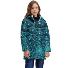 Fractal Kid s Hooded Longline Puffer Jacket