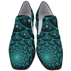 Fractal Women Slip On Heel Loafers by Sparkle