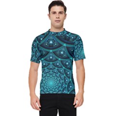 Fractal Men s Short Sleeve Rash Guard by Sparkle