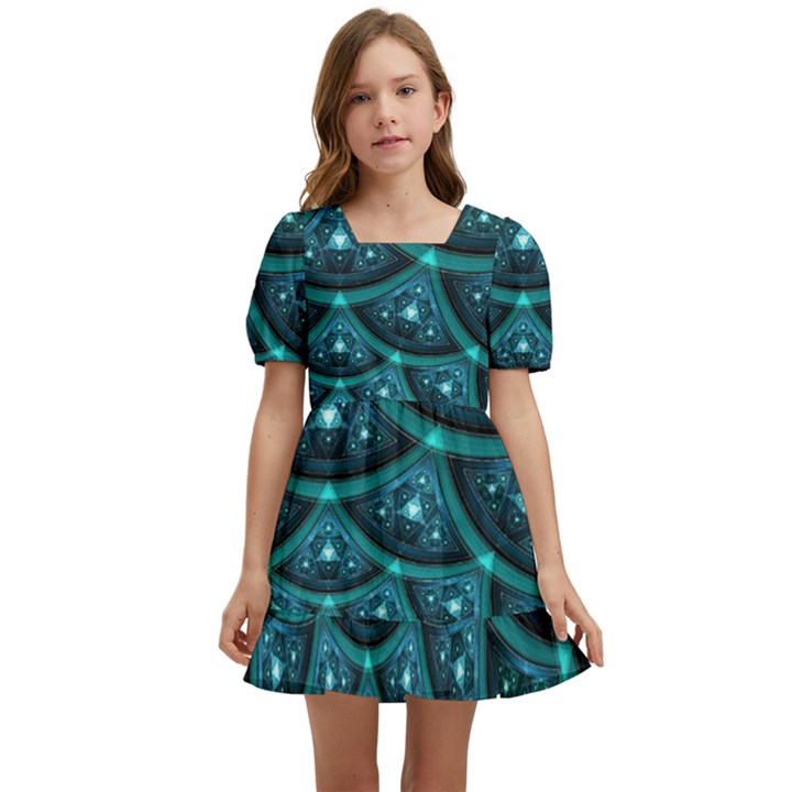 Fractal Kids  Short Sleeve Dolly Dress