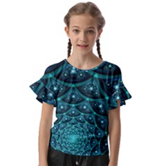 Fractal Kids  Cut Out Flutter Sleeves by Sparkle