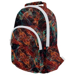 Fractal Rounded Multi Pocket Backpack by Sparkle