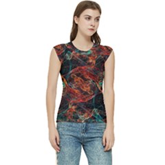 Fractal Women s Raglan Cap Sleeve Tee