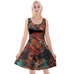 Fractal Reversible Velvet Sleeveless Dress by Sparkle