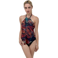 Fractal Go With The Flow One Piece Swimsuit by Sparkle