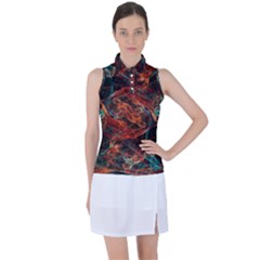 Fractal Women s Sleeveless Polo Tee by Sparkle