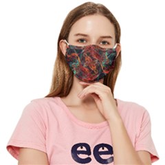 Fractal Fitted Cloth Face Mask (adult) by Sparkle