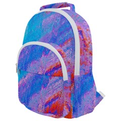 Fractal Rounded Multi Pocket Backpack by Sparkle