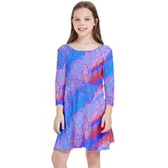 Fractal Kids  Quarter Sleeve Skater Dress