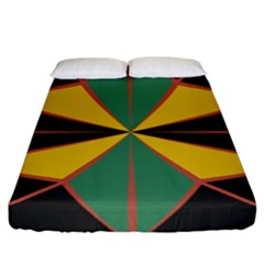 Abstract Pattern Geometric Backgrounds   Fitted Sheet (king Size) by Eskimos