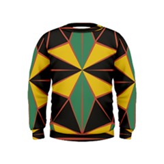 Abstract Pattern Geometric Backgrounds   Kids  Sweatshirt by Eskimos