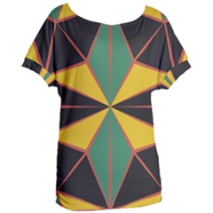 Abstract Pattern Geometric Backgrounds   Women s Oversized Tee by Eskimos