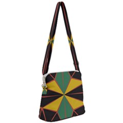 Abstract Pattern Geometric Backgrounds   Zipper Messenger Bag by Eskimos