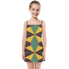 Abstract Pattern Geometric Backgrounds   Kids  Summer Sun Dress by Eskimos