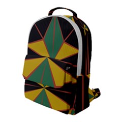 Abstract Pattern Geometric Backgrounds   Flap Pocket Backpack (large) by Eskimos