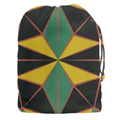 Abstract Pattern Geometric Backgrounds   Drawstring Pouch (3xl) by Eskimos