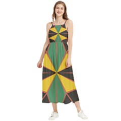 Abstract Pattern Geometric Backgrounds   Boho Sleeveless Summer Dress