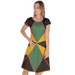 Abstract Pattern Geometric Backgrounds   Classic Short Sleeve Dress by Eskimos