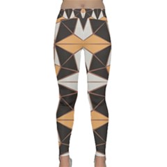 Abstract Pattern Geometric Backgrounds   Classic Yoga Leggings by Eskimos