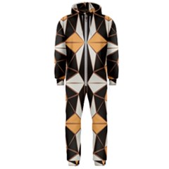 Abstract Pattern Geometric Backgrounds   Hooded Jumpsuit (men) by Eskimos