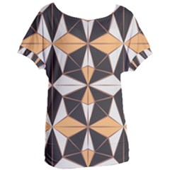 Abstract Pattern Geometric Backgrounds   Women s Oversized Tee by Eskimos