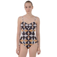 Abstract Pattern Geometric Backgrounds   Sweetheart Tankini Set by Eskimos