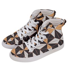 Abstract Pattern Geometric Backgrounds   Men s Hi-top Skate Sneakers by Eskimos