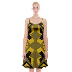 Abstract Pattern Geometric Backgrounds   Spaghetti Strap Velvet Dress by Eskimos