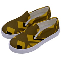 Abstract Pattern Geometric Backgrounds   Kids  Canvas Slip Ons by Eskimos