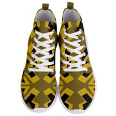 Abstract Pattern Geometric Backgrounds   Men s Lightweight High Top Sneakers by Eskimos